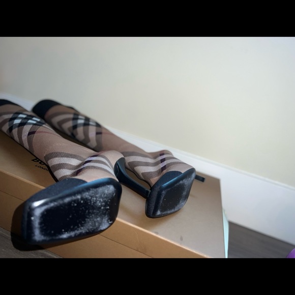 BURBERRY - Sock Style Boots - Picture 4 of 4